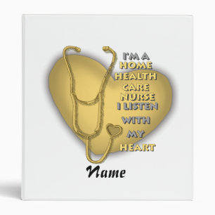 Yellow Home Health Care Nurse custom nurses binder