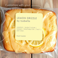 Yellow | Homemade Cake Product Ingredient Labels