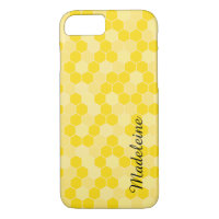 Yellow Honeycomb Pattern