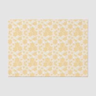 Yellow Honeycomb Pattern Tissue Paper