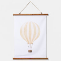 Yellow Hot Air Balloon Nursery Decor