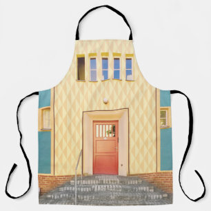 Yellow house illustration apron