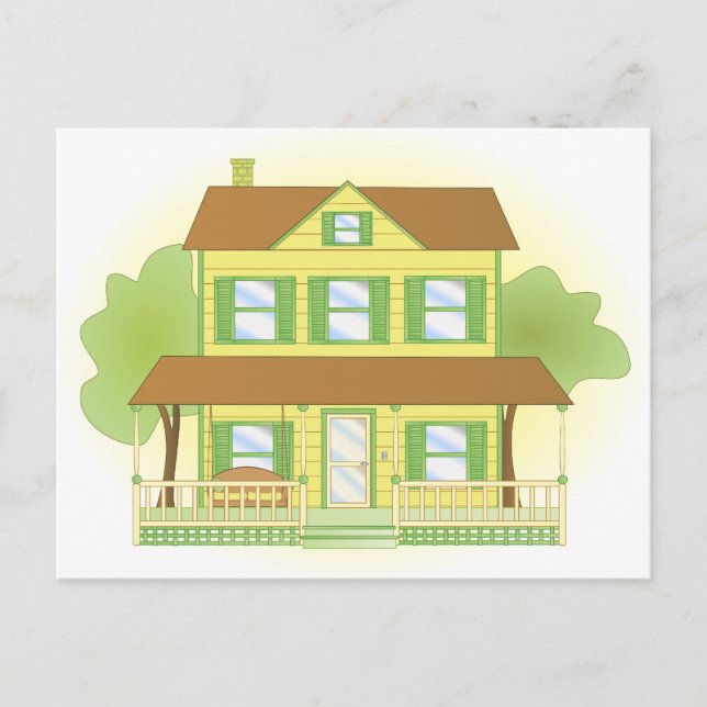 Yellow House Postcard (Front)