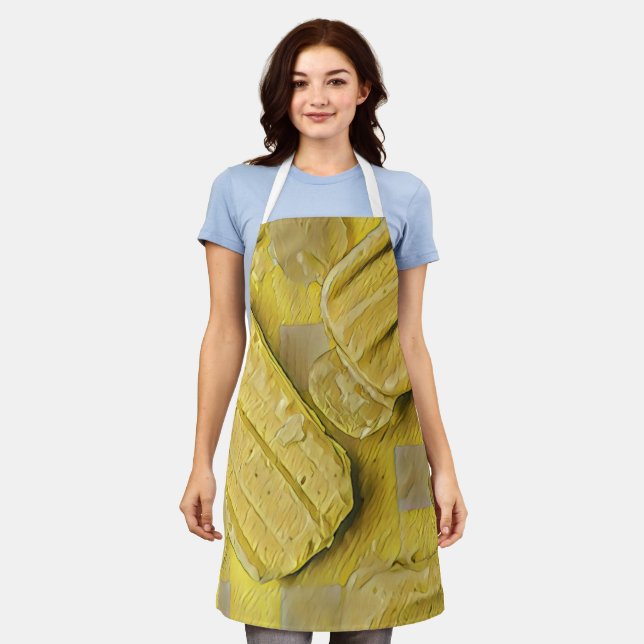 Yellow ice cream cone popsicle apron (Worn)