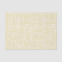 Yellow ink stripes tissue paper