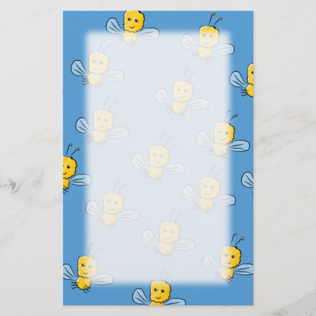 Yellow Insects Stationery (Front)