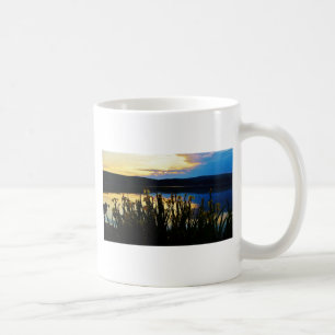 Yellow Iris at Lake Arrowhead shore Coffee Mug