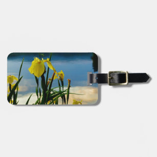 Yellow Iris at Lake Shore Luggage Tag