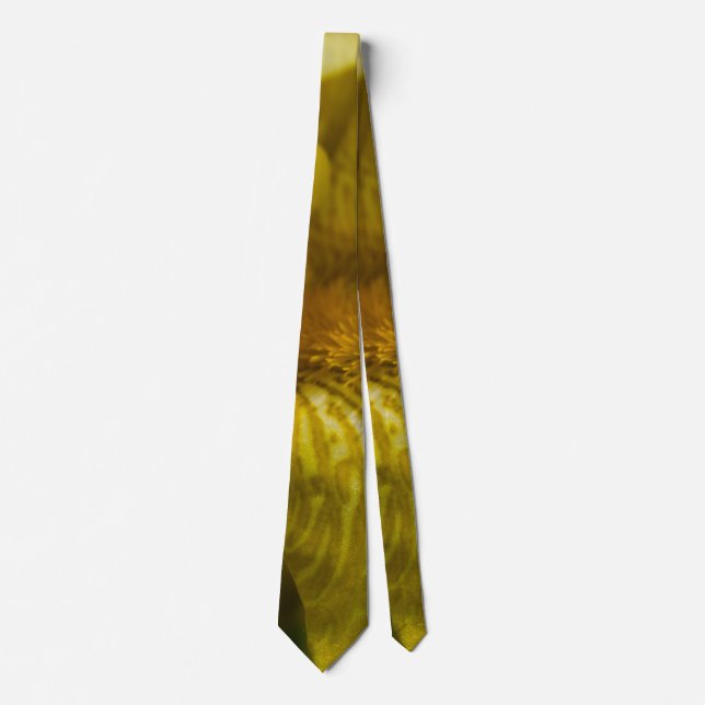 Yellow Iris Beard Neck Tie (Front)
