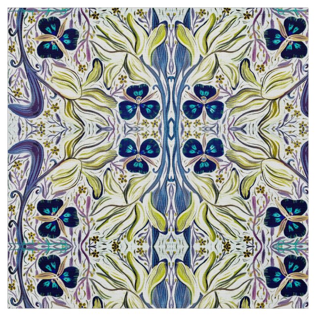 Yellow Iris Fabric (Swatch)