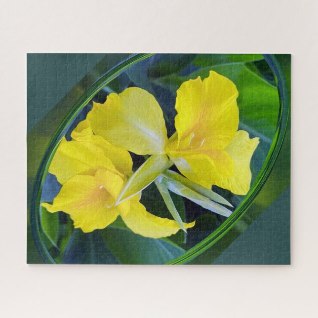 Yellow Iris flower Jigsaw Puzzle (Horizontal)
