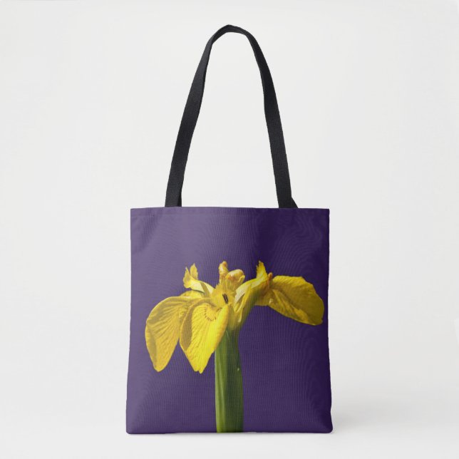 Yellow Iris Tote Bag (Front)