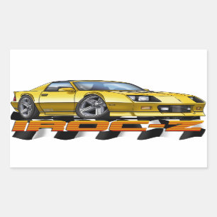 Yellow IROC Z Sticker