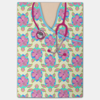 Yellow Island Turtles Medical Scrubs Post-it Notes