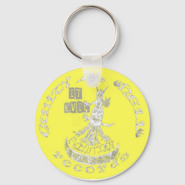 YELLOW "It Evil" Keychain (Front)