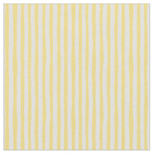 Yellow & Ivory Wonky Stripes Fabric