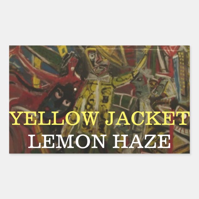 YELLOW JACKET LEMON HAZE STICKER (Front)