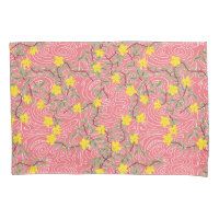 Yellow Jasmine Flower on Coral Pink