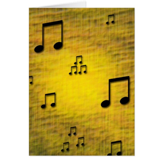 Yellow Jazz Blank Card (Front)