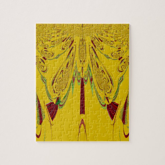 Yellow Jigsaw Puzzle (Vertical)