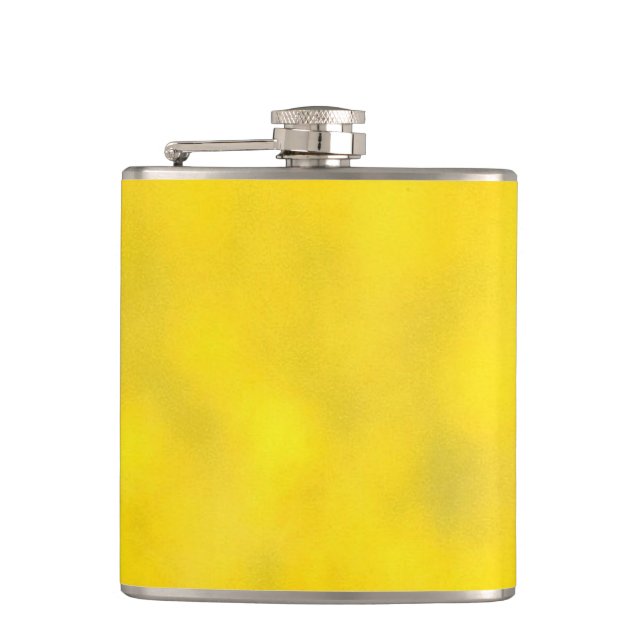 Yellow Joy Hip Flask (Front)