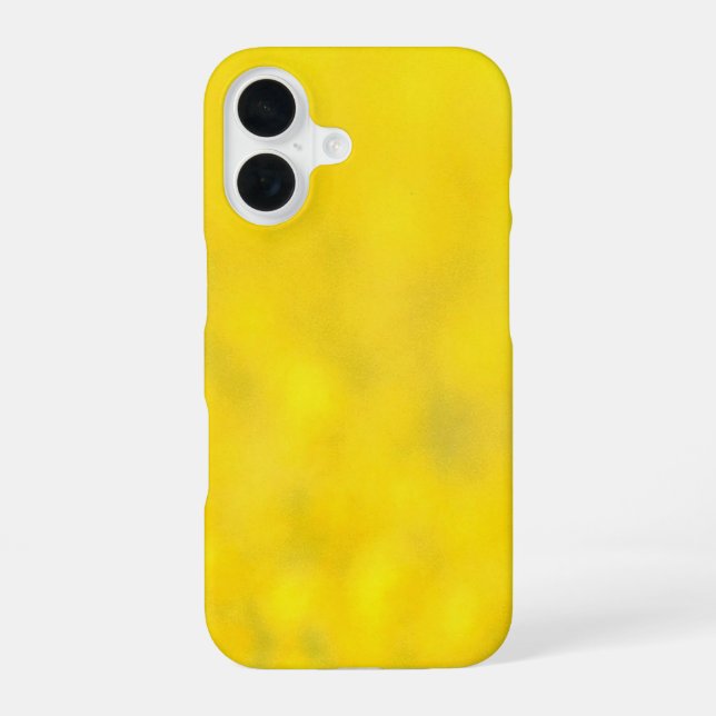 Yellow Joy iPhone 16 Case (Back)
