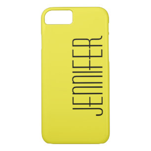 Yellow, Jumbo Name, Minimalist iPhone 8/7 Case