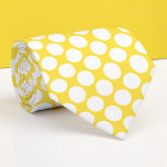 Yellow Jumbo Polka Dots Custom Necktie<br><div class="desc">Make a bold statement with this custom necktie featuring vibrant jumbo polka dots. Perfect for adding a touch of playful elegance to any outfit, this necktie is a unique and eye-catching accessory that’s sure to turn heads. Whether you’re dressing up for a special occasion or adding some personality to your...</div>