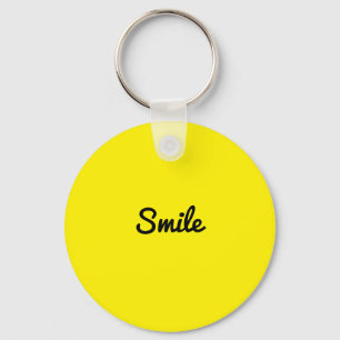 yellow keychain smile