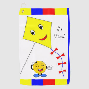 Yellow Kite Golf Towel #1 Dad