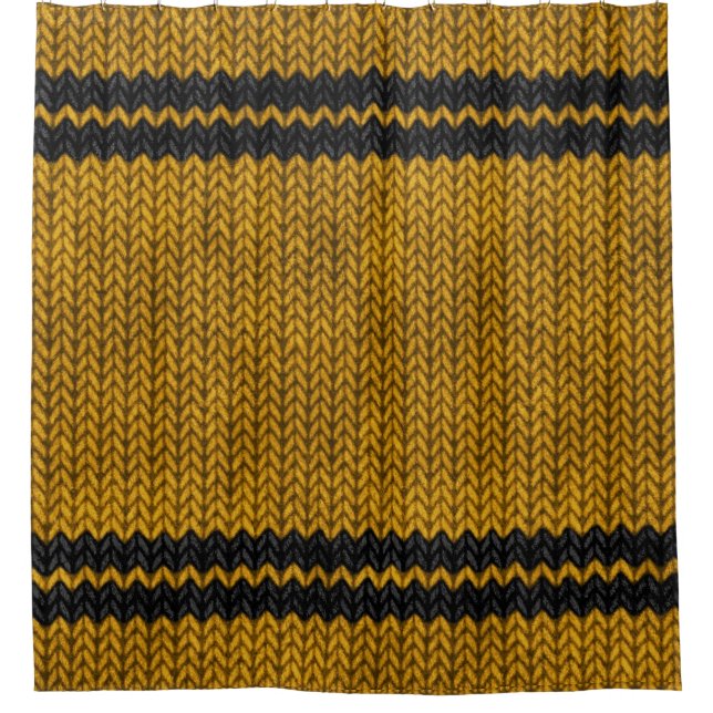 Yellow Knit-look Stripe Pattern (Front)