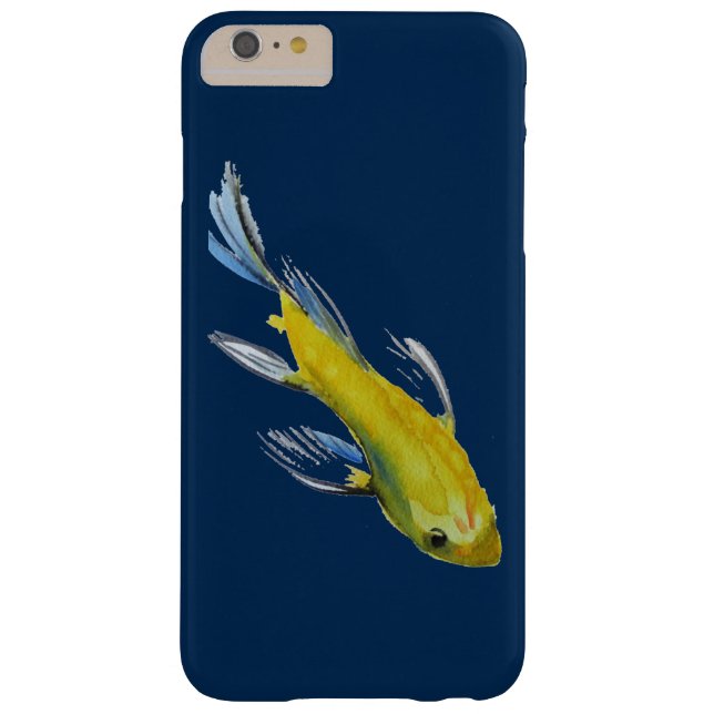 Yellow koi Japanese carp watercolour art fish Case-Mate iPhone Case (Back)
