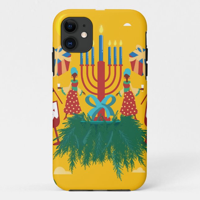 yellow Kwanzaa Case-Mate iPhone Case (Back)