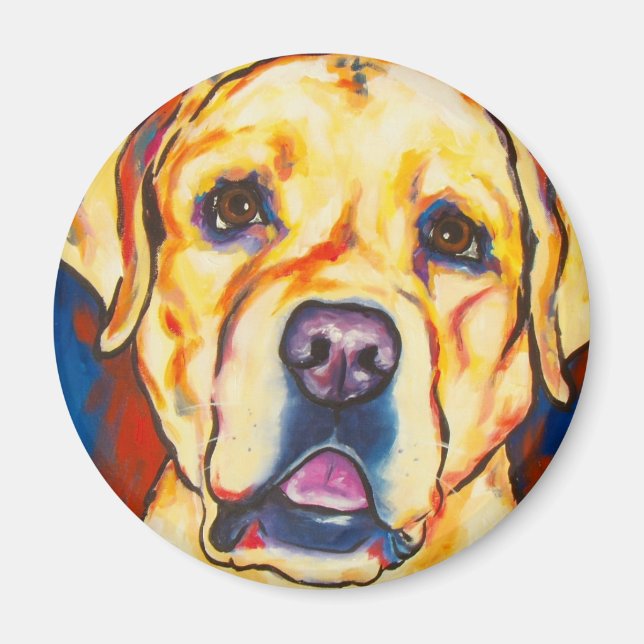 Yellow Lab 2 Magnet (Front)