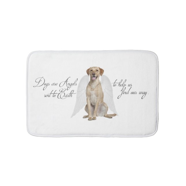 Yellow Lab Angel Bathmat (Front)