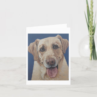 Yellow Lab Blank Inside Note Card