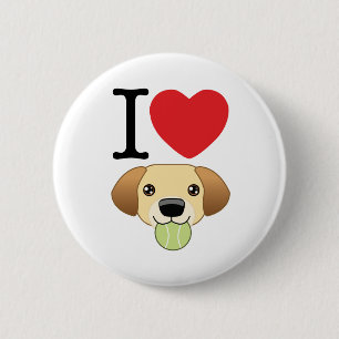 Yellow Lab Button