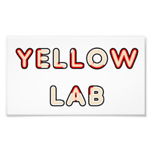 yellow lab Canadian-Flag in name Photo Print