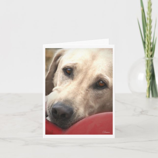 Yellow Lab Card (Front)