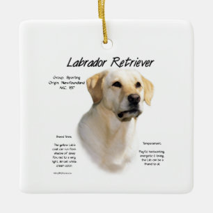Yellow Lab Ceramic Ornament