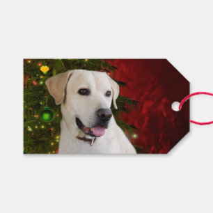 Yellow lab Christmas Gift Tags