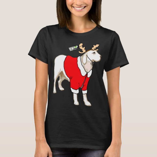 Yellow Lab Christmas T-Shirt (Front)
