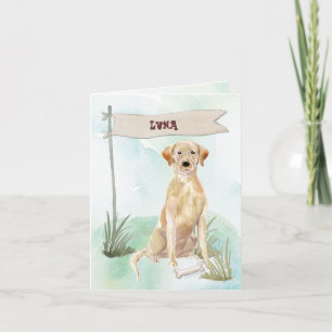 Yellow Lab Congratulations on New Dog Note Card