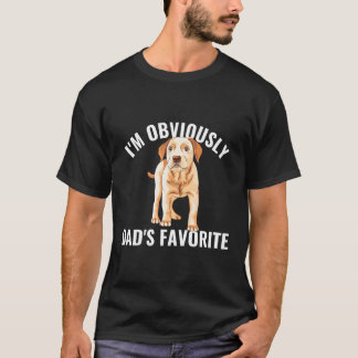 Yellow Lab Dad Favourite Labrador Retriever T-Shirt
