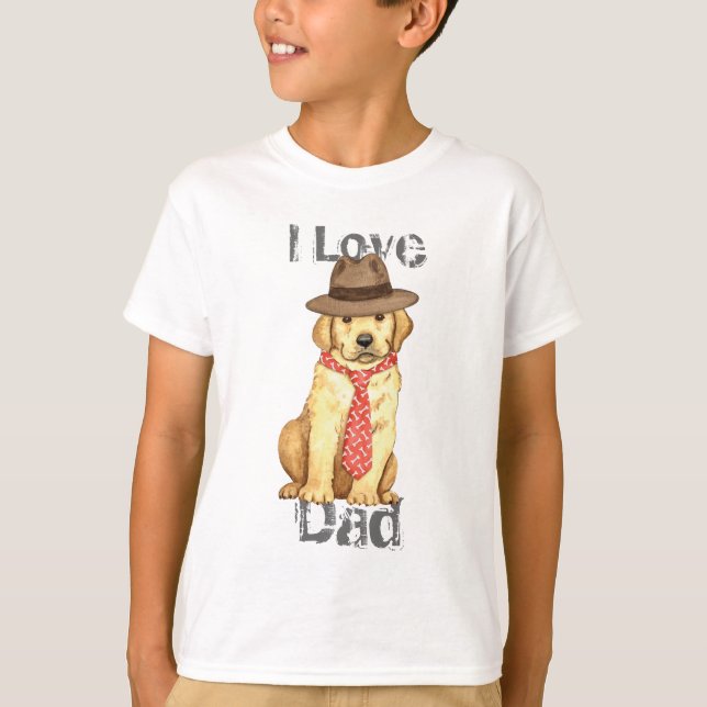Yellow Lab Dad T-Shirt (Front)