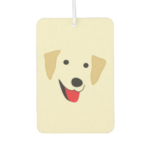 Yellow Lab Face Air Freshener