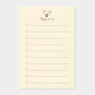 Yellow Lab Face Post-it Notes