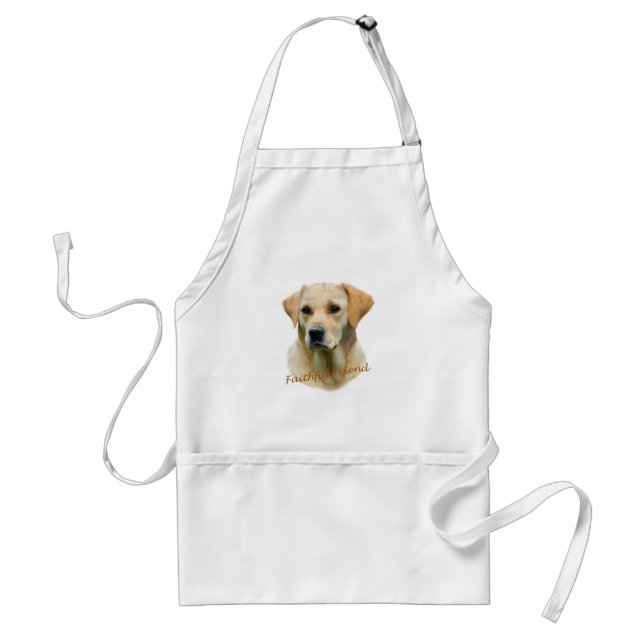 Yellow Lab Faithful Friend Standard Apron (Front)