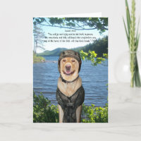 Yellow Lab in Camo Birthday for Outdoorsman