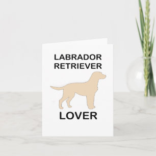 yellow lab lover card